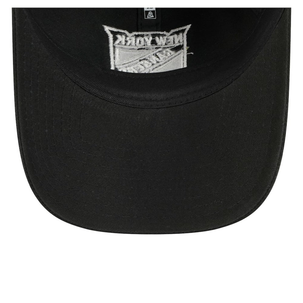 New York Rangers New Era Stamp Fabric Applique 9TWENTY Adjustable Hat - Black | US 202715517