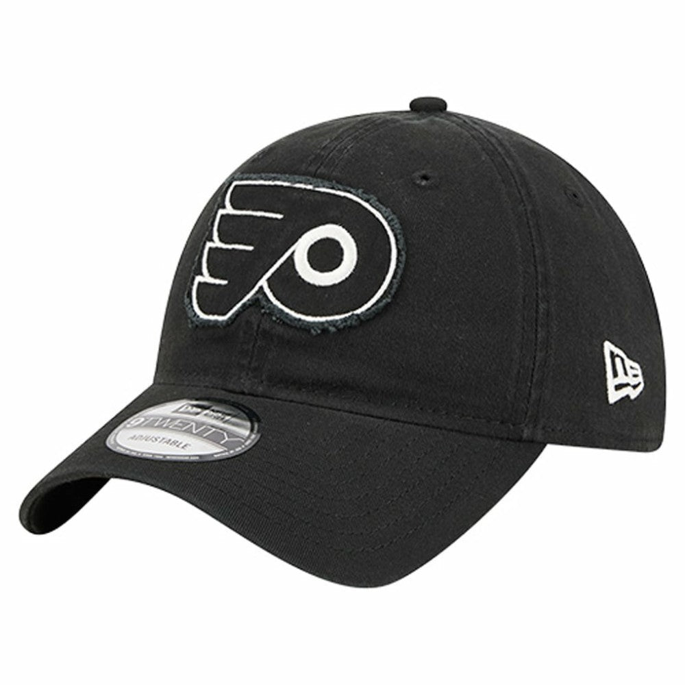 Philadelphia Flyers New Era Stamp Fabric Applique 9TWENTY Adjustable Hat - Black | US 202715518