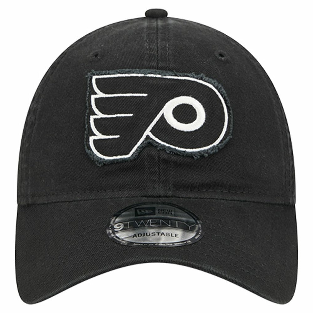 Philadelphia Flyers New Era Stamp Fabric Applique 9TWENTY Adjustable Hat - Black | US 202715518