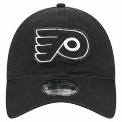 Philadelphia Flyers New Era Stamp Fabric Applique 9TWENTY Adjustable Hat - Black | US 202715518