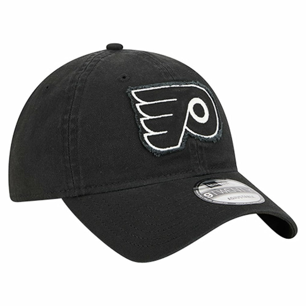 Philadelphia Flyers New Era Stamp Fabric Applique 9TWENTY Adjustable Hat - Black | US 202715518