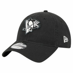 Pittsburgh Penguins New Era Stamp Fabric Applique 9TWENTY Adjustable Hat - Black | US 202715519