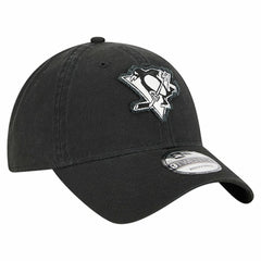 Pittsburgh Penguins New Era Stamp Fabric Applique 9TWENTY Adjustable Hat - Black | US 202715519