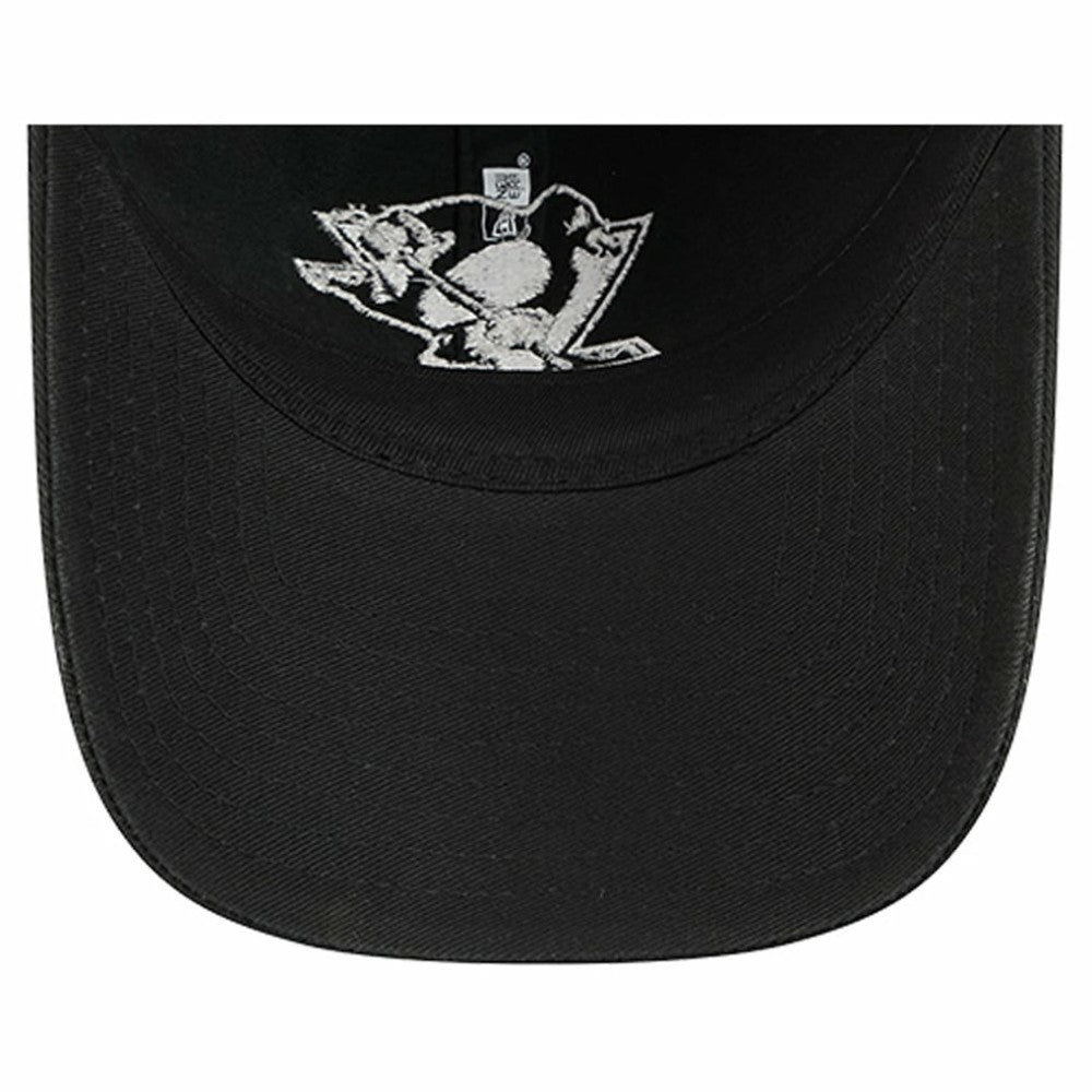 Pittsburgh Penguins New Era Stamp Fabric Applique 9TWENTY Adjustable Hat - Black | US 202715519