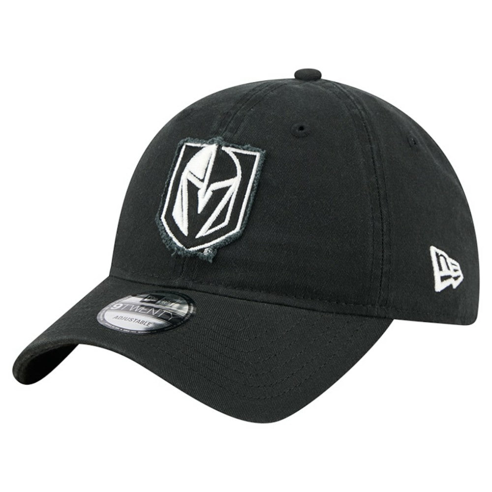 Vegas Golden Knights New Era Stamp Fabric Applique 9TWENTY Adjustable Hat - Black | US 202715522