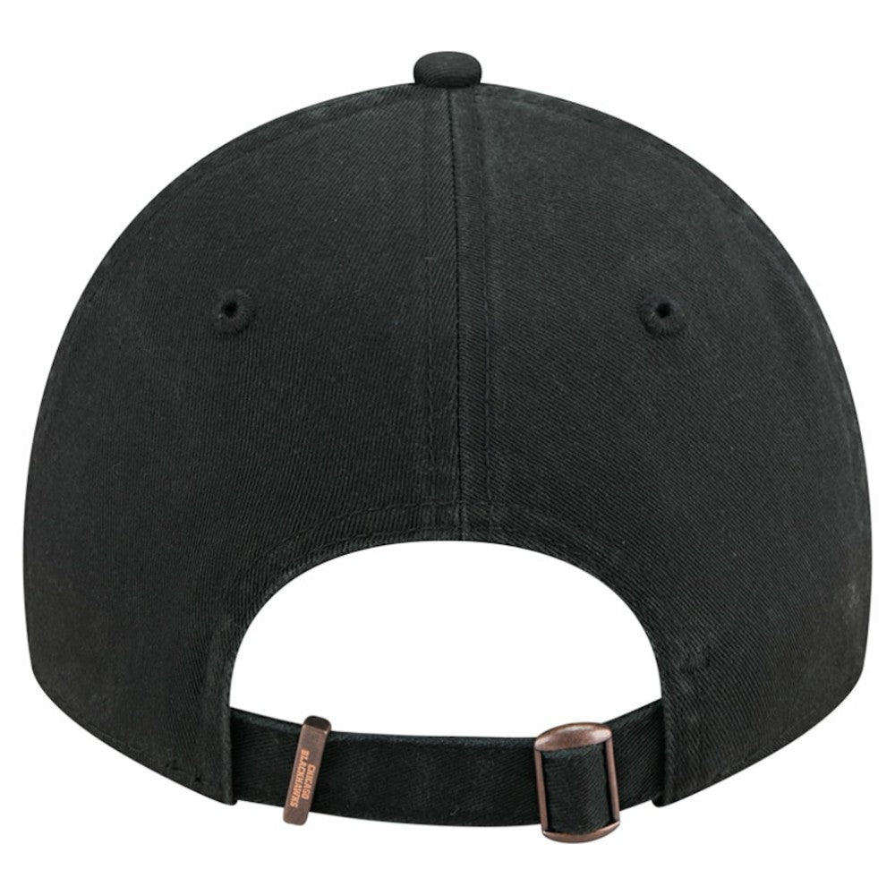Chicago Blackhawks New Era Stamp Fabric Applique 9TWENTY Adjustable Hat - Black | US 202715523