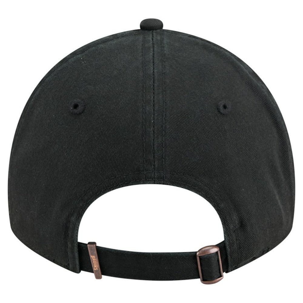 Boston Bruins New Era Stamp Fabric Applique 9TWENTY Adjustable Hat - Black | US 202715524