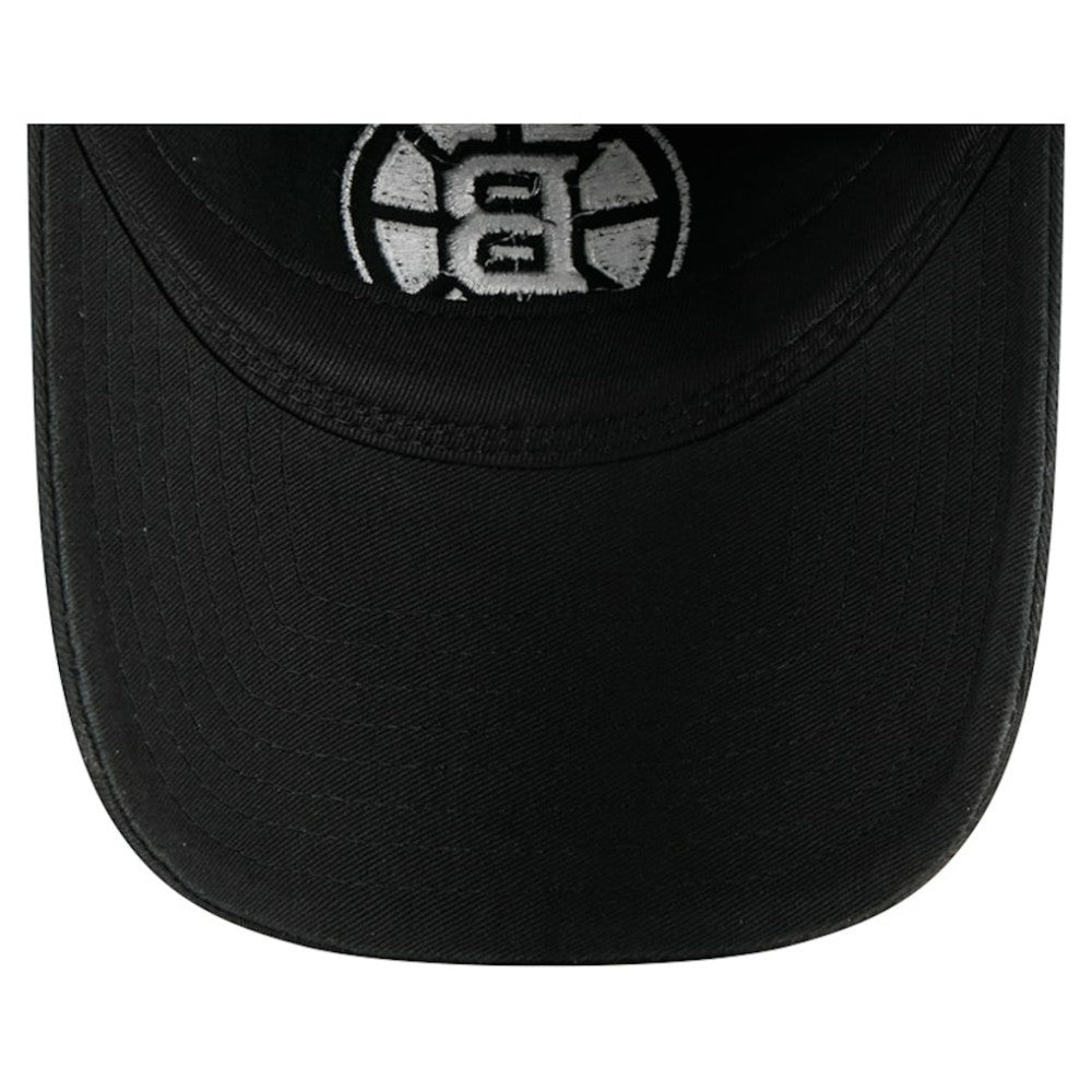 Boston Bruins New Era Stamp Fabric Applique 9TWENTY Adjustable Hat - Black | US 202715524