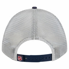 Washington Capitals New Era Hockey Sock 9FORTY A-Frame M-Crown Adjustable Trucker Hat - Navy/Red | US 202715527