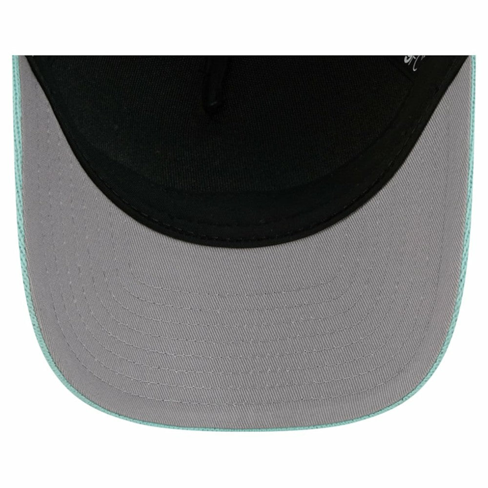 Seattle Kraken New Era Hockey Sock 9FORTY A-Frame M-Crown Adjustable Trucker Hat - Light Blue/Deep Sea Blue | US 202715529
