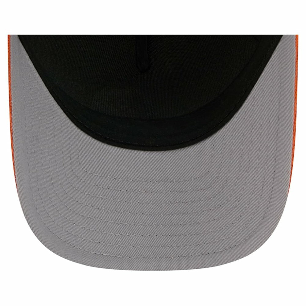 Philadelphia Flyers New Era Hockey Sock 9FORTY A-Frame M-Crown Adjustable Trucker Hat - Orange/Black | US 202715541