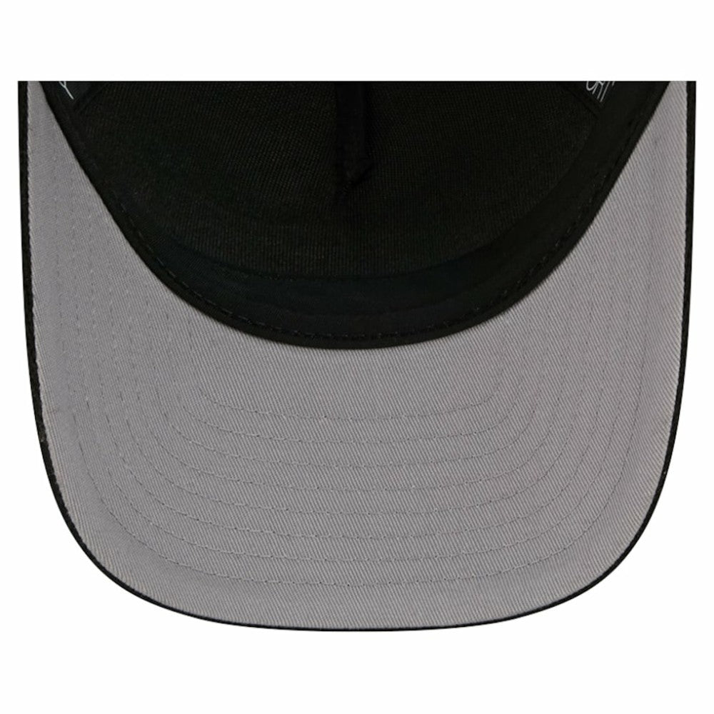 Carolina Hurricanes New Era Hockey Sock 9FORTY A-Frame M-Crown Adjustable Trucker Hat - Black/Red | US 202715548