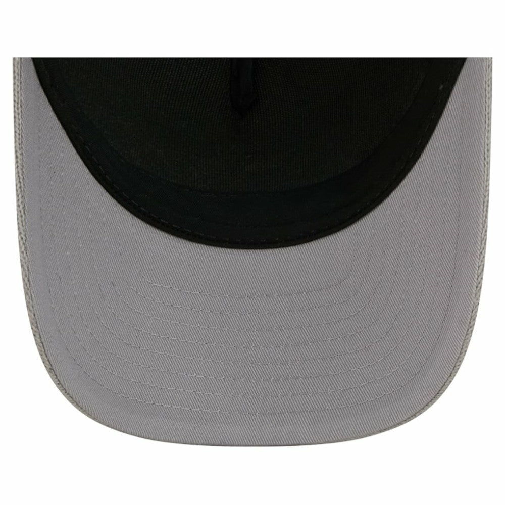 Los Angeles Kings New Era Hockey Sock 9FORTY A-Frame M-Crown Adjustable Trucker Hat - Silver/Black | US 202715550