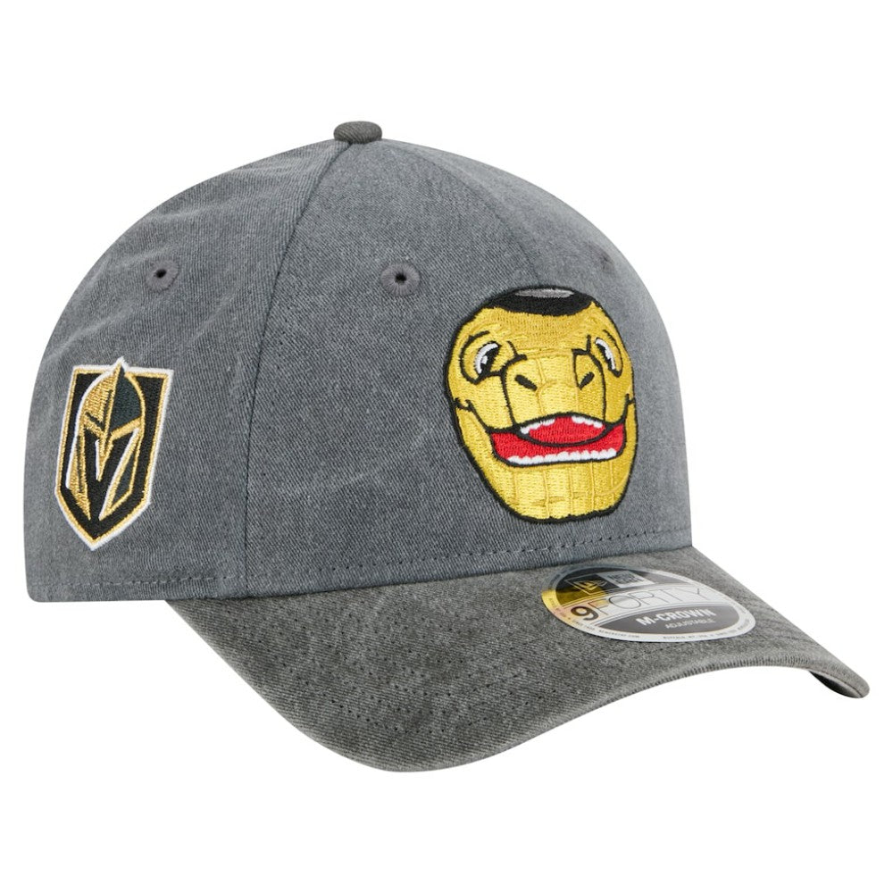 Vegas Golden Knights New Era Mascot 2-Tone 9FORTY Adjustable Hat - Charcoal/Black | US 202715559