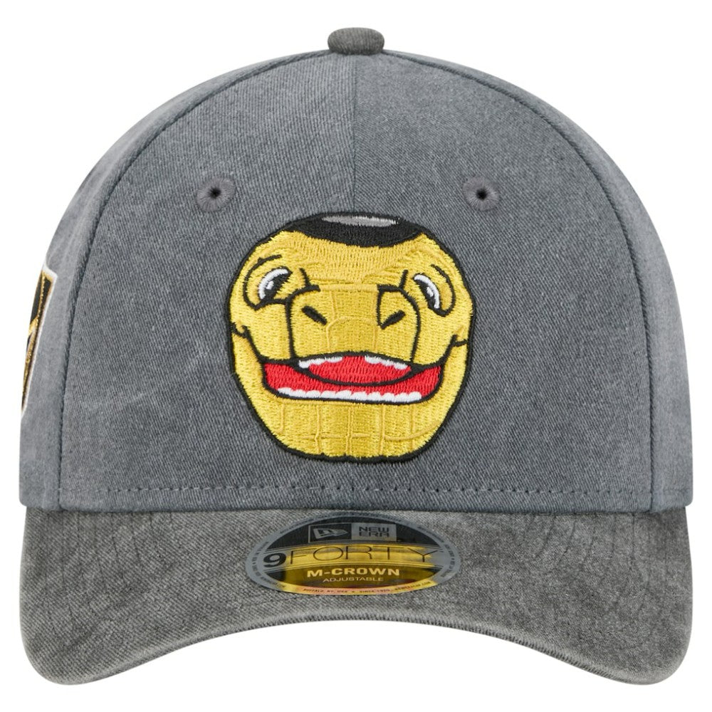 Vegas Golden Knights New Era Mascot 2-Tone 9FORTY Adjustable Hat - Charcoal/Black | US 202715559
