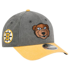 Boston Bruins New Era Mascot 2-Tone 9FORTY Adjustable Hat - Black/Gold | US 202715561