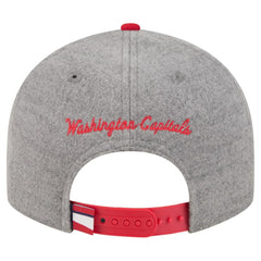 Washington Capitals New Era Wool Pin Low Profile 9FIFTY Snapback Hat - Gray/Red | US 202715566