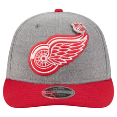 Detroit Red Wings New Era Wool Pin Low Profile 9FIFTY Snapback Hat - Gray/Red | US 202715574