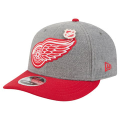 Detroit Red Wings New Era Wool Pin Low Profile 9FIFTY Snapback Hat - Gray/Red | US 202715574