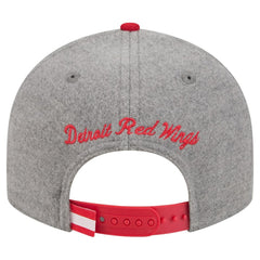 Detroit Red Wings New Era Wool Pin Low Profile 9FIFTY Snapback Hat - Gray/Red | US 202715574