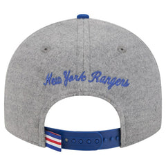 New York Rangers New Era Wool Pin Low Profile 9FIFTY Snapback Hat - Gray/Blue | US 202715575