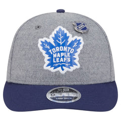 Toronto Maple Leafs New Era Wool Pin Low Profile 9FIFTY Snapback Hat - Gray/Blue | US 202715577