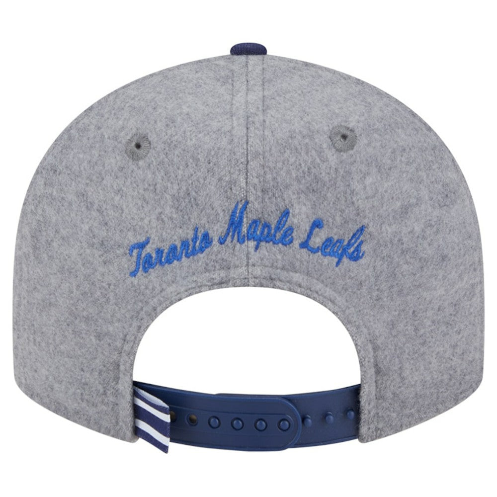 Toronto Maple Leafs New Era Wool Pin Low Profile 9FIFTY Snapback Hat - Gray/Blue | US 202715577