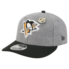 Pittsburgh Penguins New Era Wool Pin Low Profile 9FIFTY Snapback Hat - Gray/Black | US 202715581