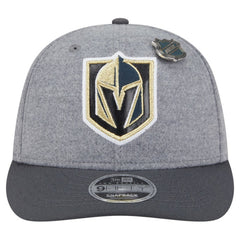 Vegas Golden Knights New Era Wool Pin Low Profile 9FIFTY Snapback Hat - Gray/Black | US 202715583