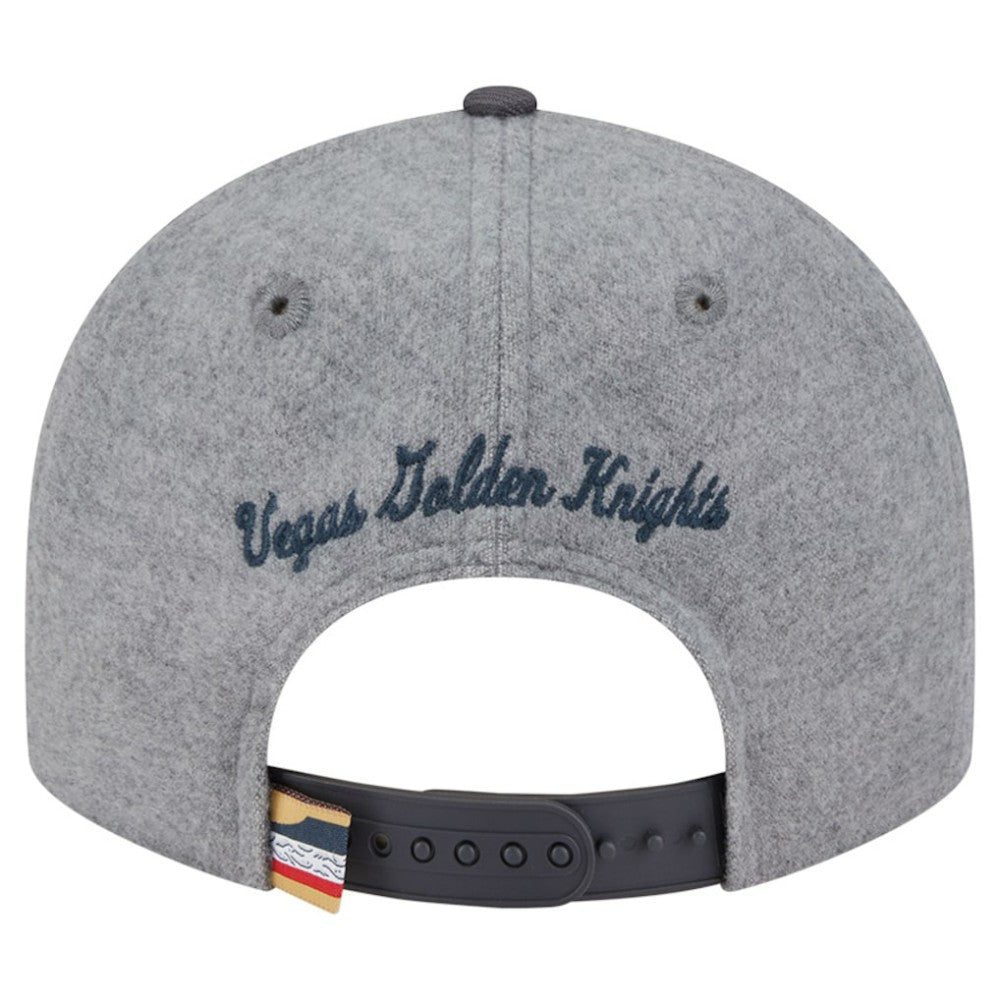 Vegas Golden Knights New Era Wool Pin Low Profile 9FIFTY Snapback Hat - Gray/Black | US 202715583