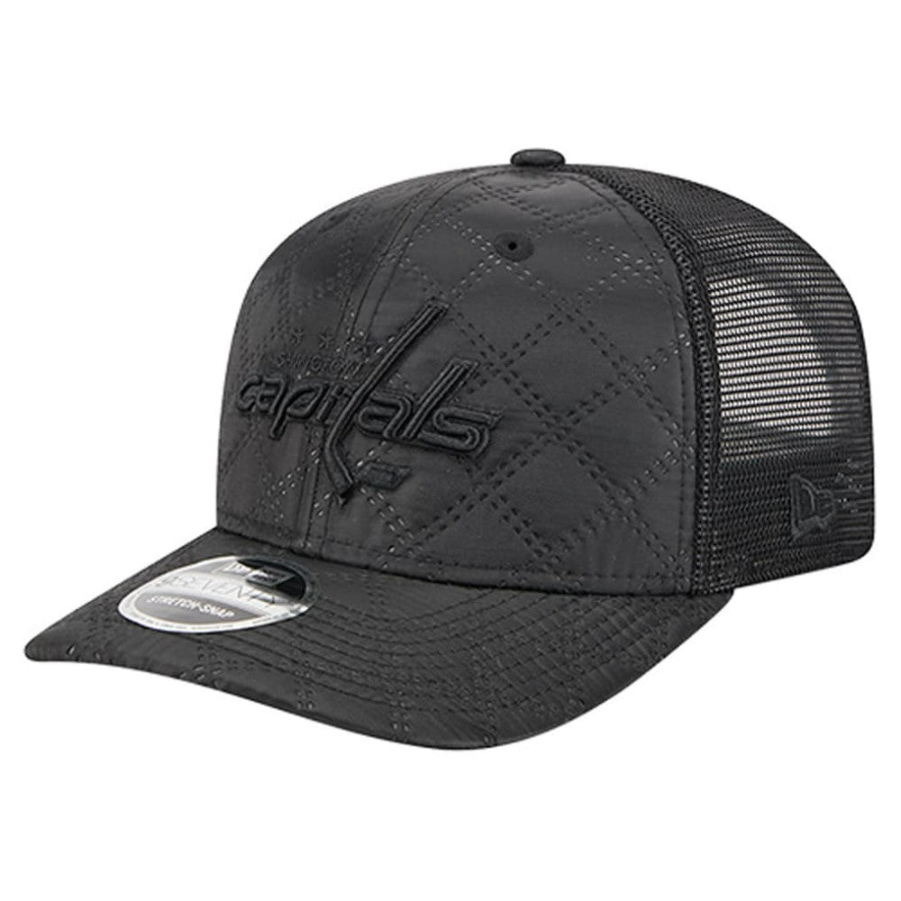 Washington Capitals New Era Quilted Nylon 9SEVENTY Adjustable Trucker Hat - Black | US 202715654