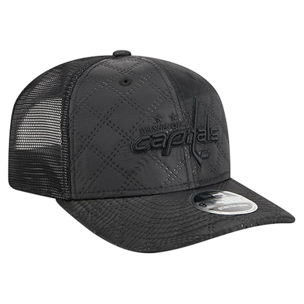 Washington Capitals New Era Quilted Nylon 9SEVENTY Adjustable Trucker Hat - Black | US 202715654