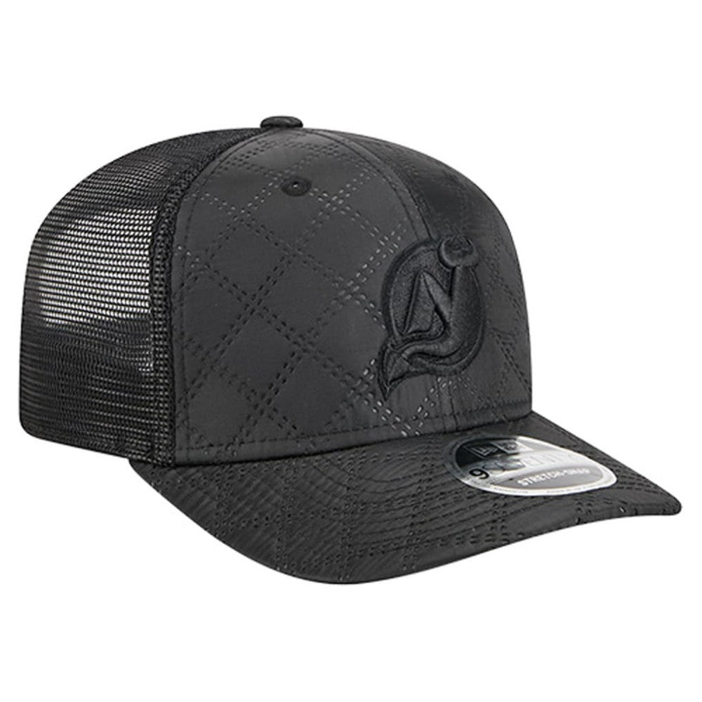 New Jersey Devils New Era Quilted Nylon 9SEVENTY Adjustable Trucker Hat - Black | US 202715656