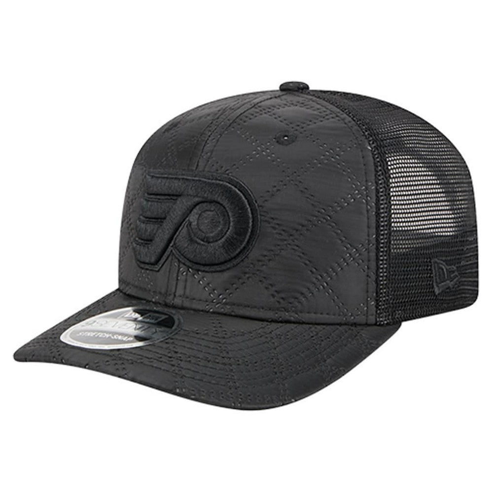 Philadelphia Flyers New Era Quilted Nylon 9SEVENTY Adjustable Trucker Hat - Black | US 202715659