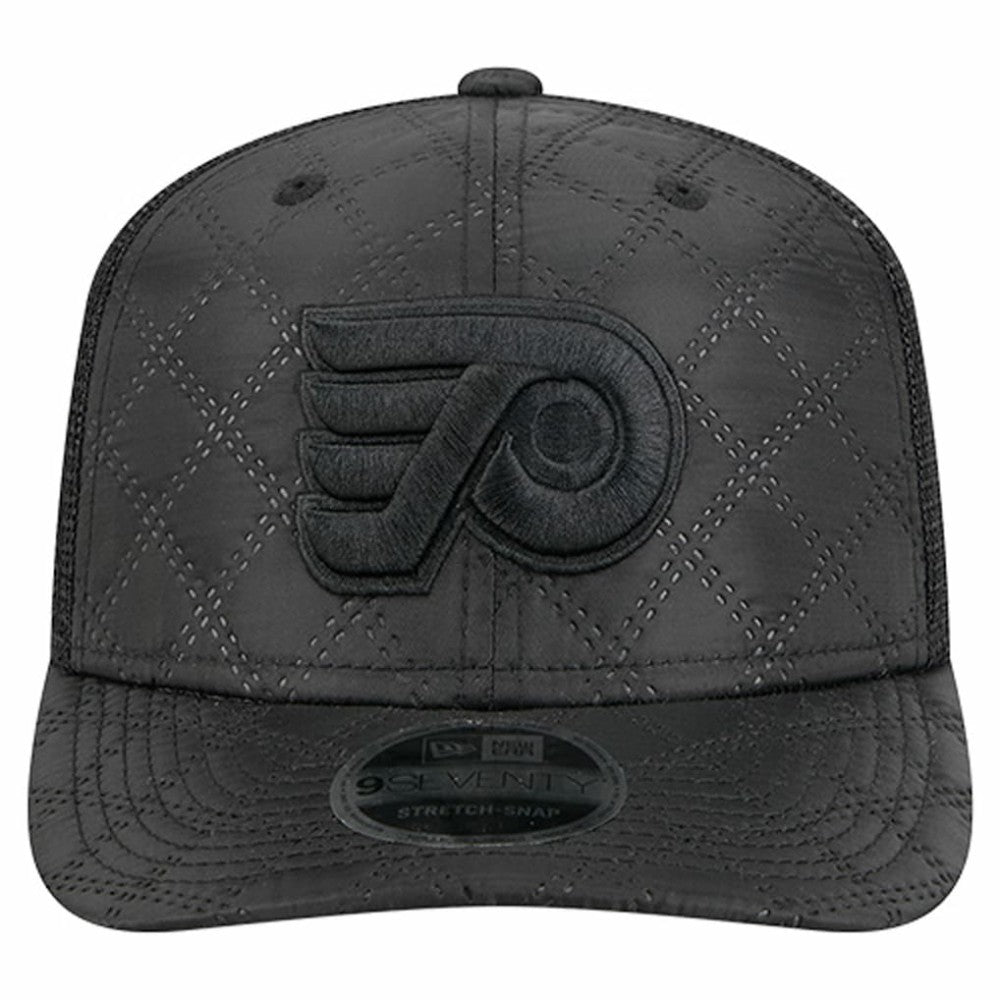 Philadelphia Flyers New Era Quilted Nylon 9SEVENTY Adjustable Trucker Hat - Black | US 202715659