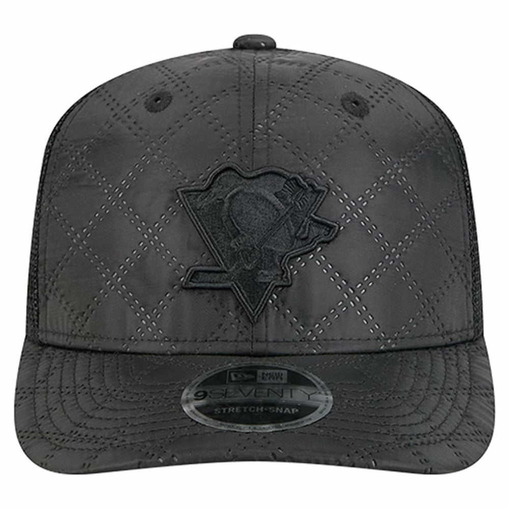Pittsburgh Penguins New Era Quilted Nylon 9SEVENTY Adjustable Trucker Hat - Black | US 202715660