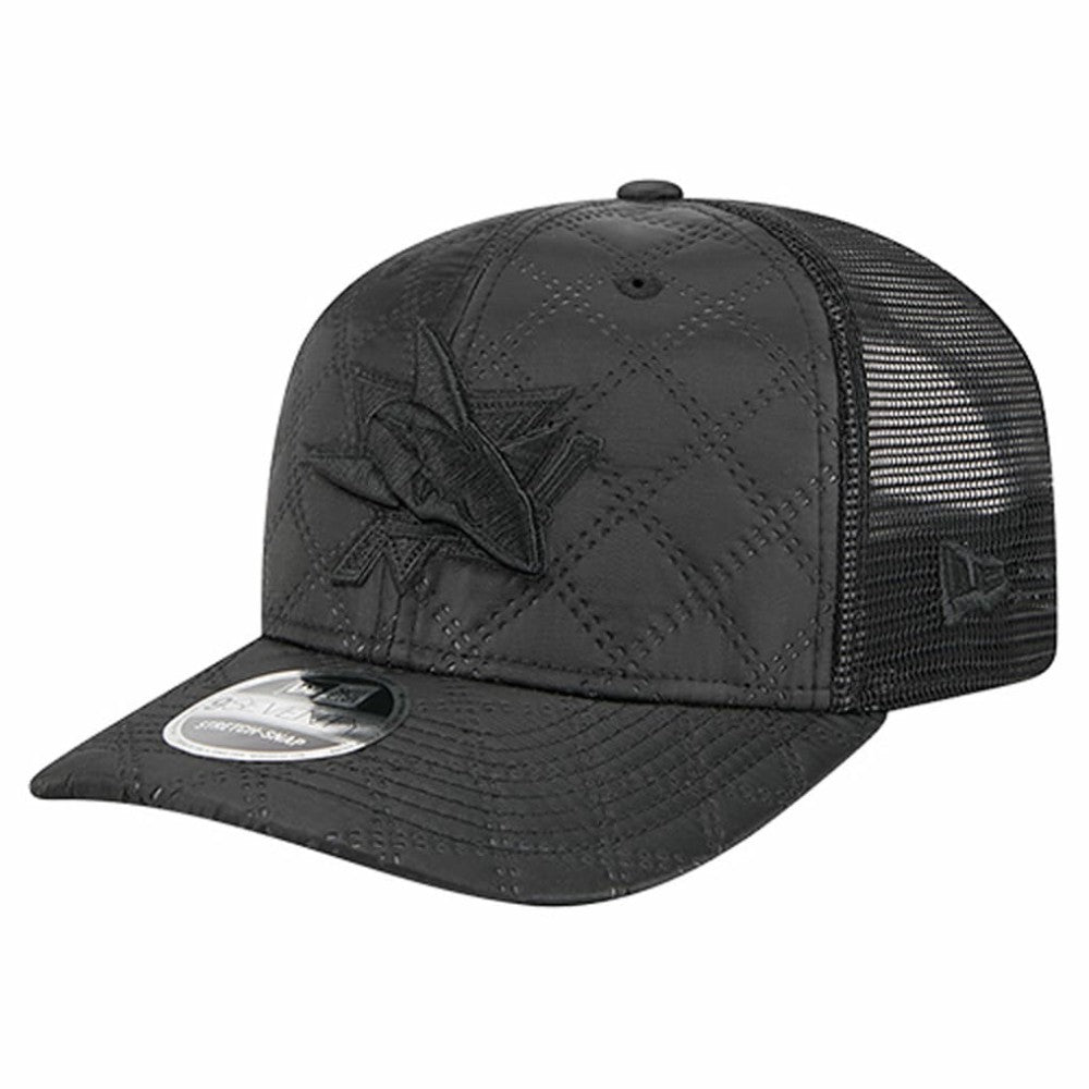 San Jose Sharks New Era Quilted Nylon 9SEVENTY Adjustable Trucker Hat - Black | US 202715661