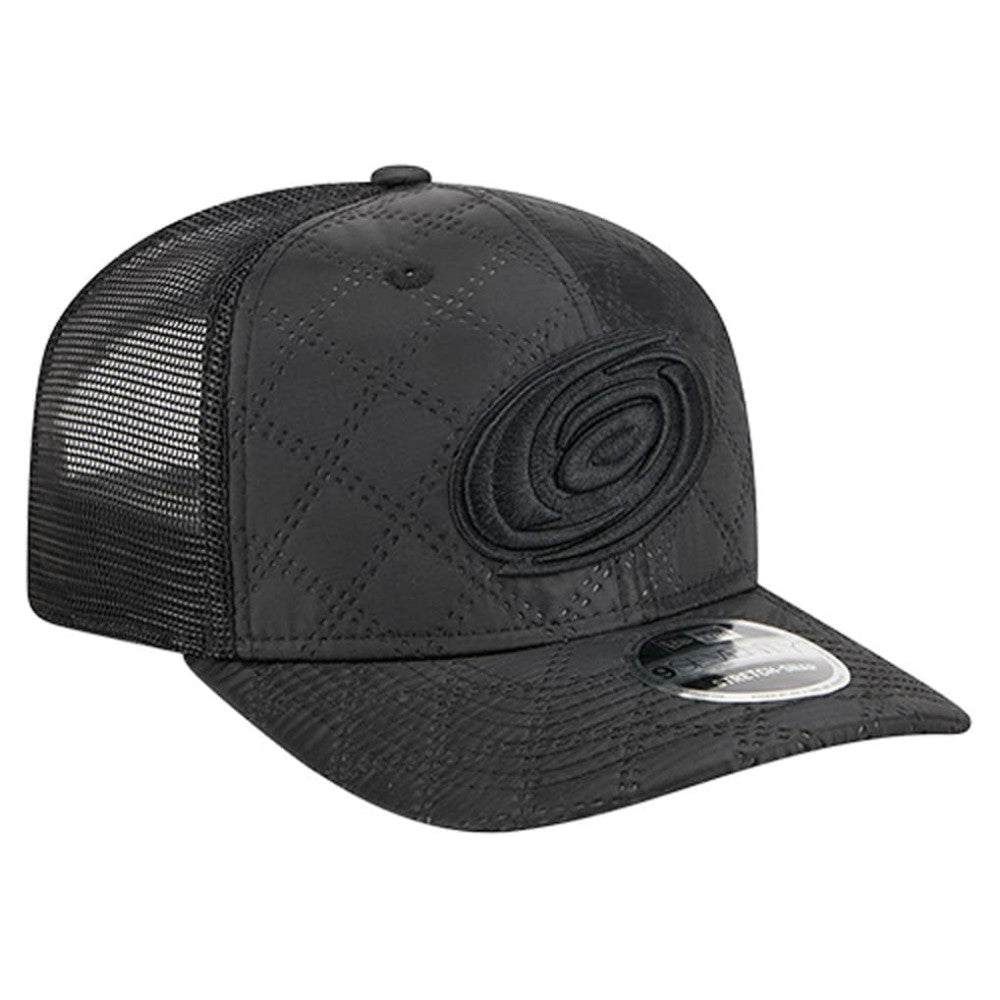 Carolina Hurricanes New Era Quilted Nylon 9SEVENTY Adjustable Trucker Hat - Black | US 202715667
