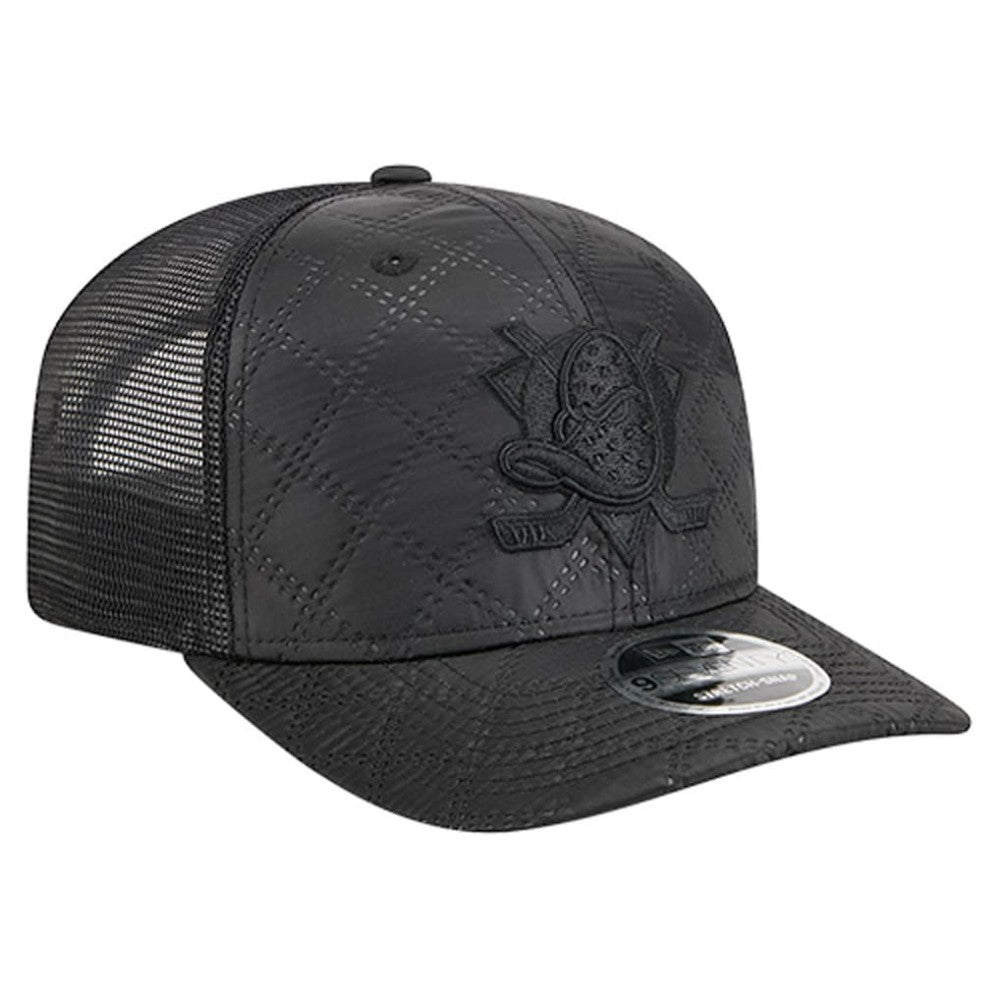 Anaheim Ducks New Era Quilted Nylon 9SEVENTY Adjustable Trucker Hat - Black | US 202715668
