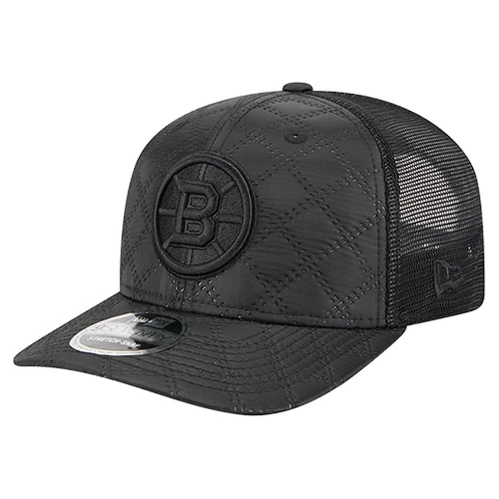 Boston Bruins New Era Quilted Nylon 9SEVENTY Adjustable Trucker Hat - Black | US 202715669