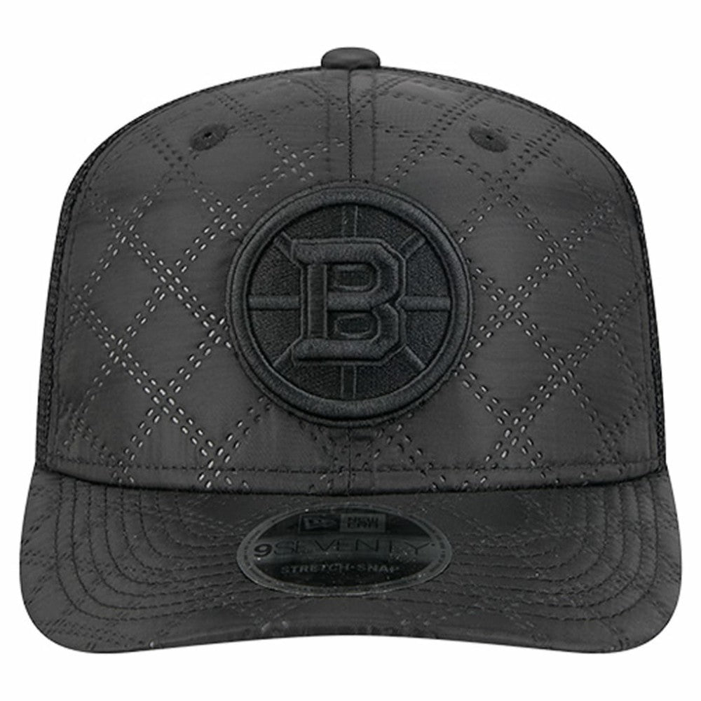 Boston Bruins New Era Quilted Nylon 9SEVENTY Adjustable Trucker Hat - Black | US 202715669