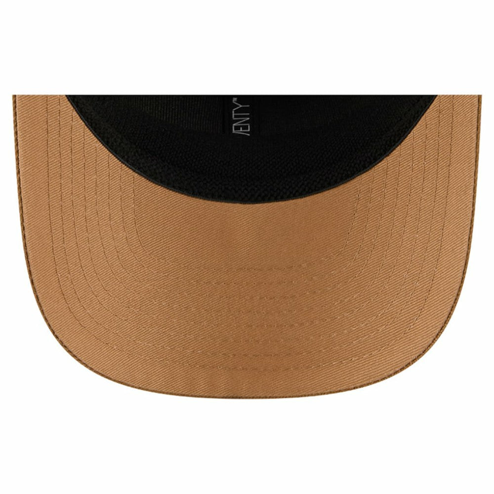 Pittsburgh Penguins New Era Two-Tone Trucker 9SEVENTY Stretch Snap Adjustable Hat - Tan/Light Brown | US 202715686