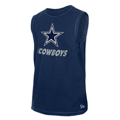 Dallas Cowboys New Era Leisure Collection Muscle Tank Top - Navy Tops