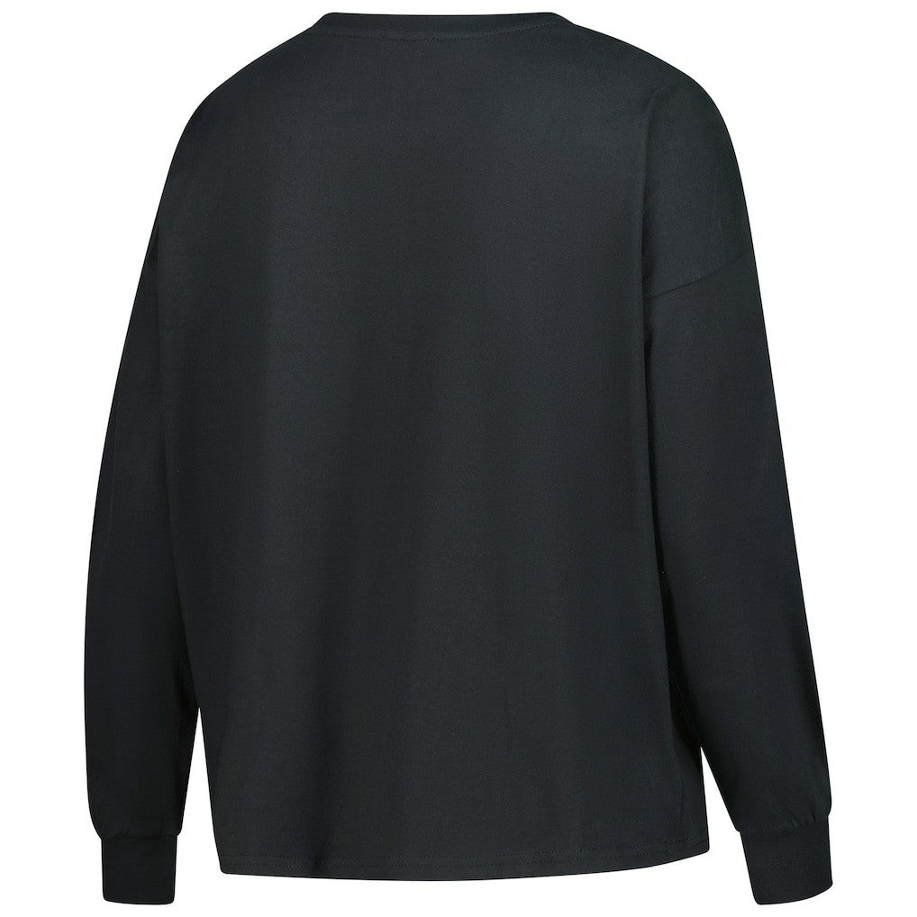 Minnesota Vikings '47 Women's Plus Size Muse Sydney Long Sleeve T-Shirt - Black T-shirts