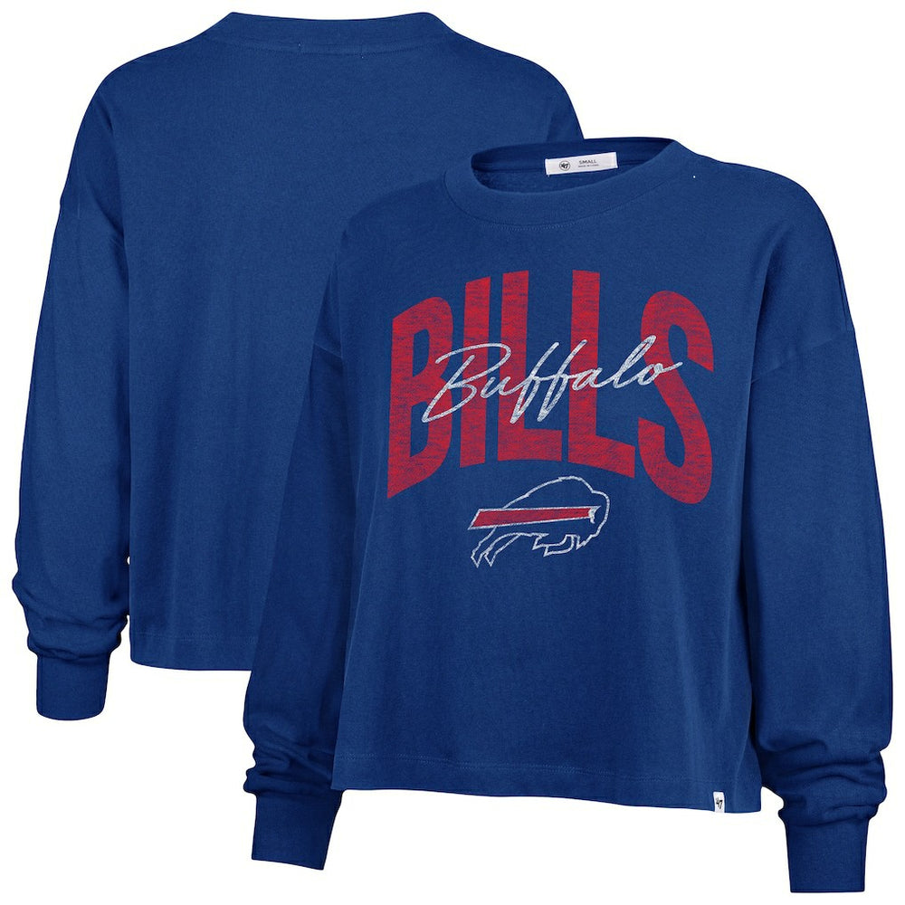 Buffalo Bills '47 Women's Plus Size Muse Sydney Long Sleeve T-Shirt - Royal T-shirts