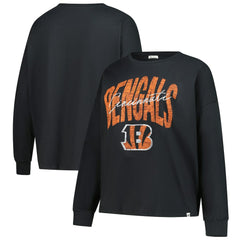 Cincinnati Bengals '47 Women's Plus Size Muse Sydney Long Sleeve T-Shirt - Black T-shirts