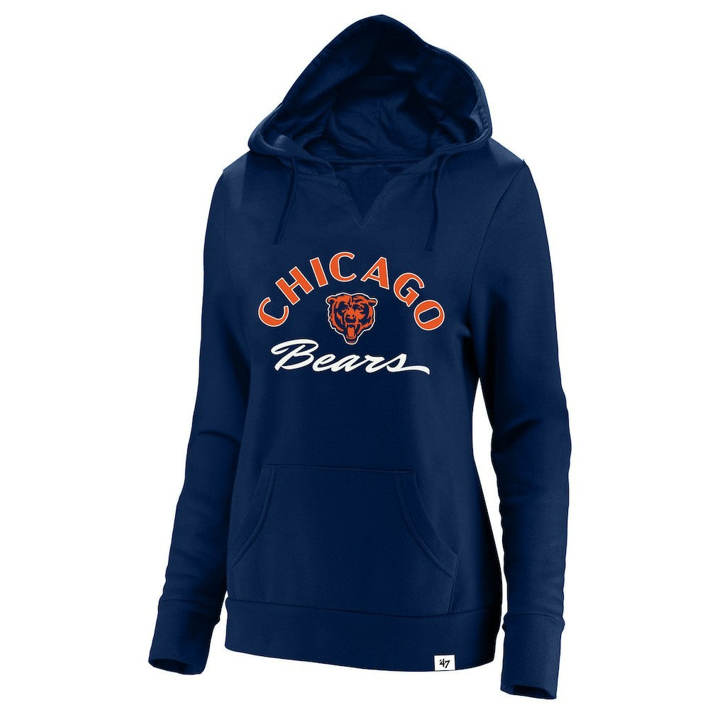 Chicago Bears '47 Women's Plus Size Whirlwind Naomi Hoodie - Navy Hoodies