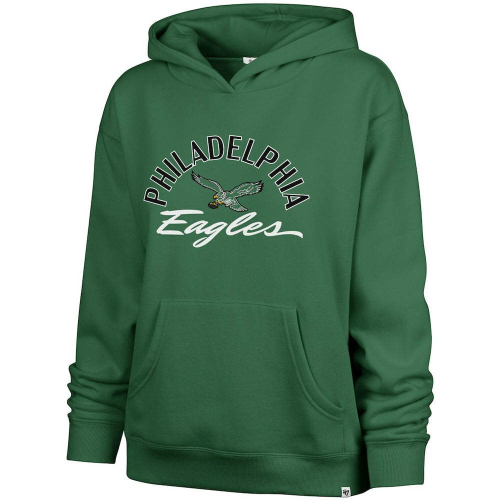 Philadelphia Eagles '47 Women's Plus Size Whirlwind Naomi Hoodie - Kelly Green Hoodies
