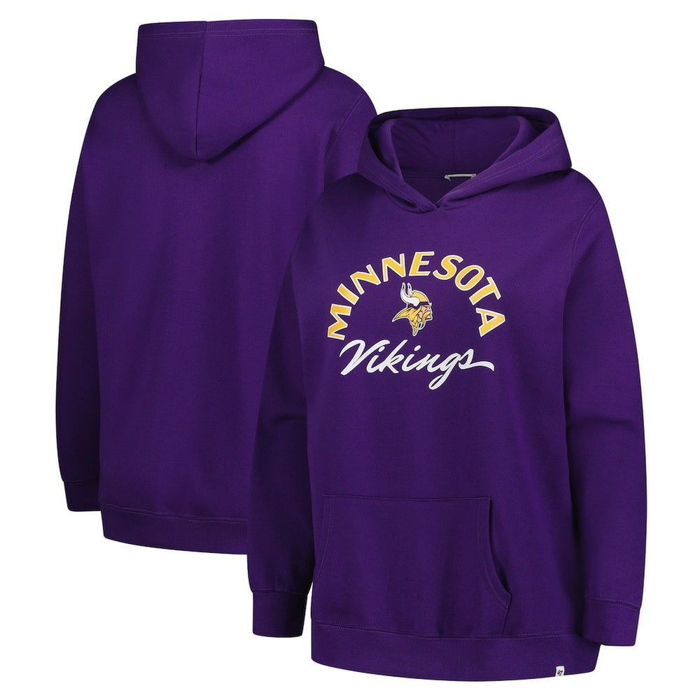 Minnesota Vikings '47 Women's Plus Size Whirlwind Naomi Hoodie - Purple Hoodies