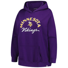 Minnesota Vikings '47 Women's Plus Size Whirlwind Naomi Hoodie - Purple Hoodies